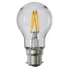 LED-filamentpære, A55, B22, 2,4 W, klar, 2.700 K