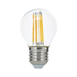 LED-filamentpære E27 G45 klar 6W 827 720lm dæmpbar