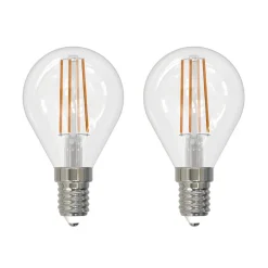 LED-filamentpære E14 4W 2.700 K dråbe dæmpes 2 stk
