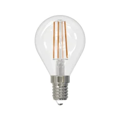 LED-filamentpære E14 4W 2.700 K dråbe dæmpes 3 stk