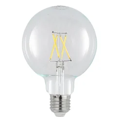 LED-filamentpære E27 4W 2.700K G95 Globe, glødetråd, klar