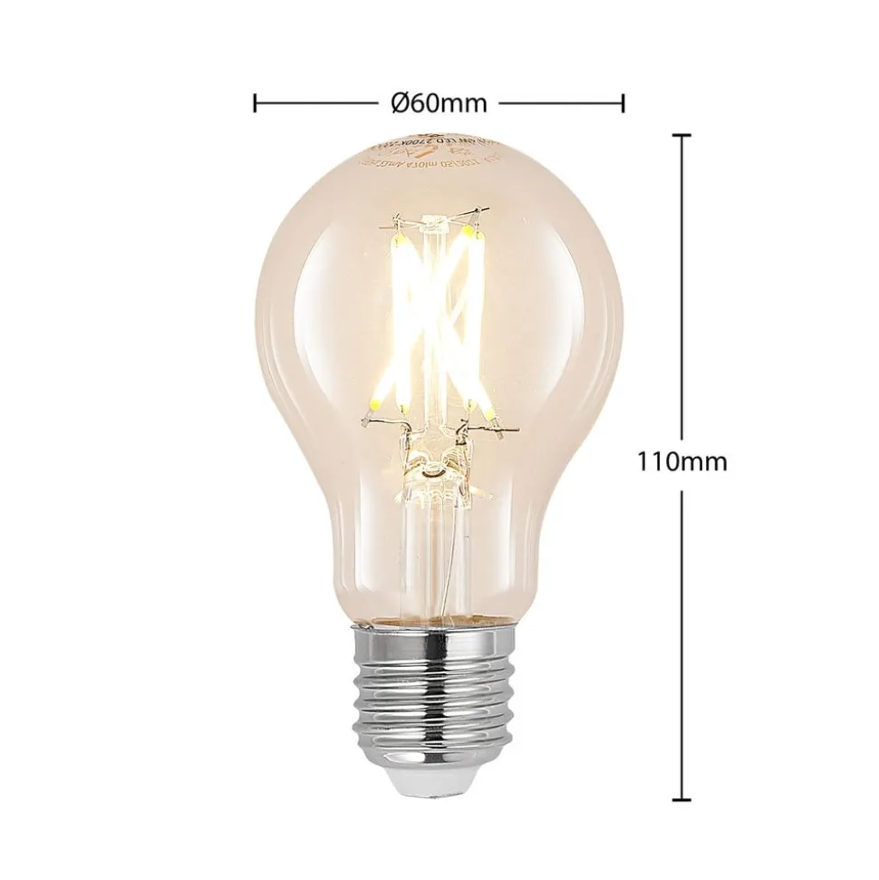 LED-filamentpære E27 4W 2.700K glødetråd, dæmpbar, klar