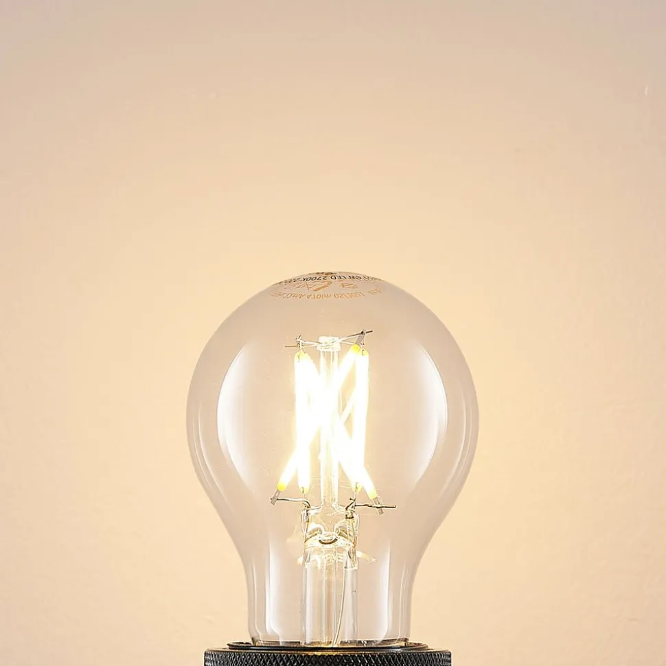 LED-filamentpære E27 4W 2.700K glødetråd, dæmpbar, klar