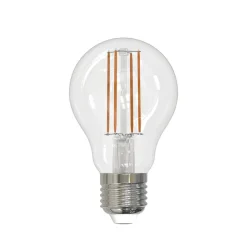 LED-filamentpære E27 8W klar 2.700K dæmpbar sæt med 3 stk