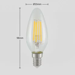 LED-filamentpære E14 4W 2.700K 3-trins dæmper