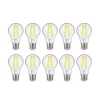 LED-filamentpære E27 3,8 W 830 806 lumen 10 stk