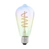 LED-filamentpære E27 4W ST64 820 iriserende dæmpbar