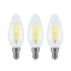 LED-filamentpære E14 4 W 827 3-trins-dæmper, 3 stk