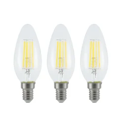 LED-filamentpære E14 4 W 827 3-trins-dæmper, 3 stk