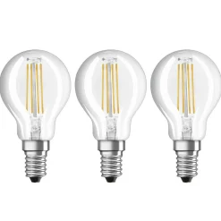 LED filamentpære E14 4 W varmhvid, 3'er sæt