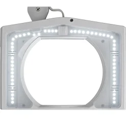 LED-forstørrelseslys MAULvitrum, hvid, klemme, metal