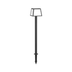 LED-gadelampe Altilia, højde 106 cm, sort, sensor