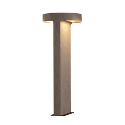 LED-gadelampe E384, 2 lyskilder, beton, højde 70 cm