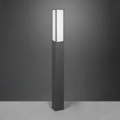 LED-gadelampe Fuerte, antracit, aluminium, IP54