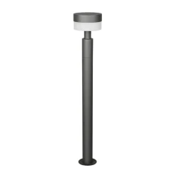 LED-gadelampe Mackenzie, højde 95 cm, antracit, støbt aluminium