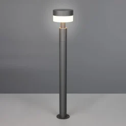 LED-gadelampe Mackenzie, højde 95 cm, antracit, støbt aluminium