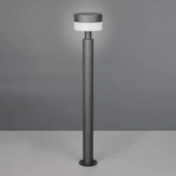 LED-gadelampe Mackenzie, højde 95 cm, antracit, støbt aluminium