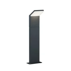 LED-gadelampe PEARL, højde 50 cm, antracit, metal, IP54