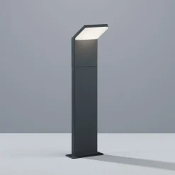 LED-gadelampe PEARL, højde 50 cm, antracit, metal, IP54