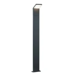 LED-gadelampe PEARL, højde 100 cm, antracit, metal, IP54