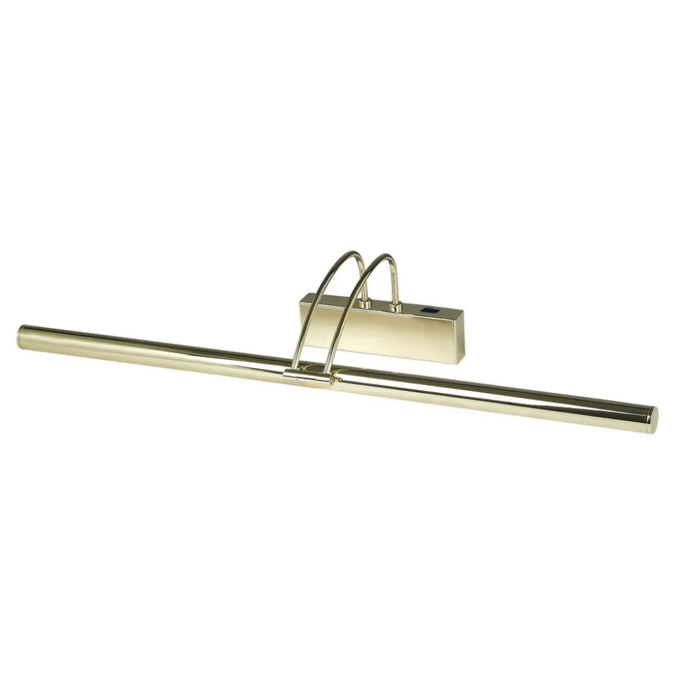 LED-gallerilampe Piktura, poleret messing