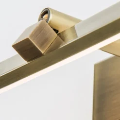 LED-gallerilampe Suren i antik messing, 30 cm