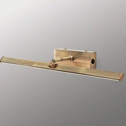 LED-gallerilampe Suren i antik messing, 50 cm
