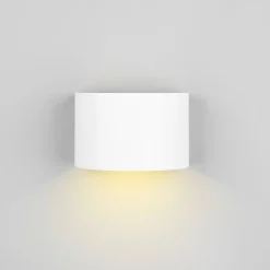 LED genopladelig udendørs væglampe Talent, hvid, bredde 16 cm, sensor