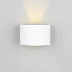 LED genopladelig udendørs væglampe Talent, hvid, bredde 16 cm, sensor