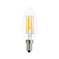 LED glødepære E14 C35 klar 6W 827 720lm dæmpbar