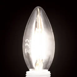 LED glødepære E14 C35 klar 2W 827 180lm dæmpbar