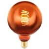 LED-globe E27 G125 4 W 2.000 K filament kobber