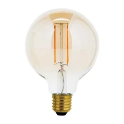LED-globepære E27 G95 6 W ravgul 2.200 K, dæmpes