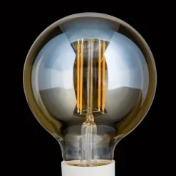 LED-globepære E27 G95 6 W ravgul 2.200 K, dæmpes