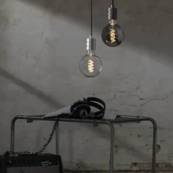 LED-globepære E27 2 W G125 Decoled Spiral Smoke