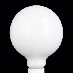 LED-globepære E27 9W G125 2.700 K opal, kan dæmpes