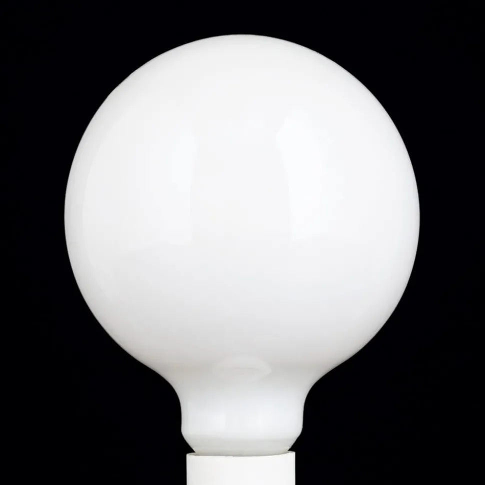 LED-globepære E27 9W G125 2.700 K opal, kan dæmpes