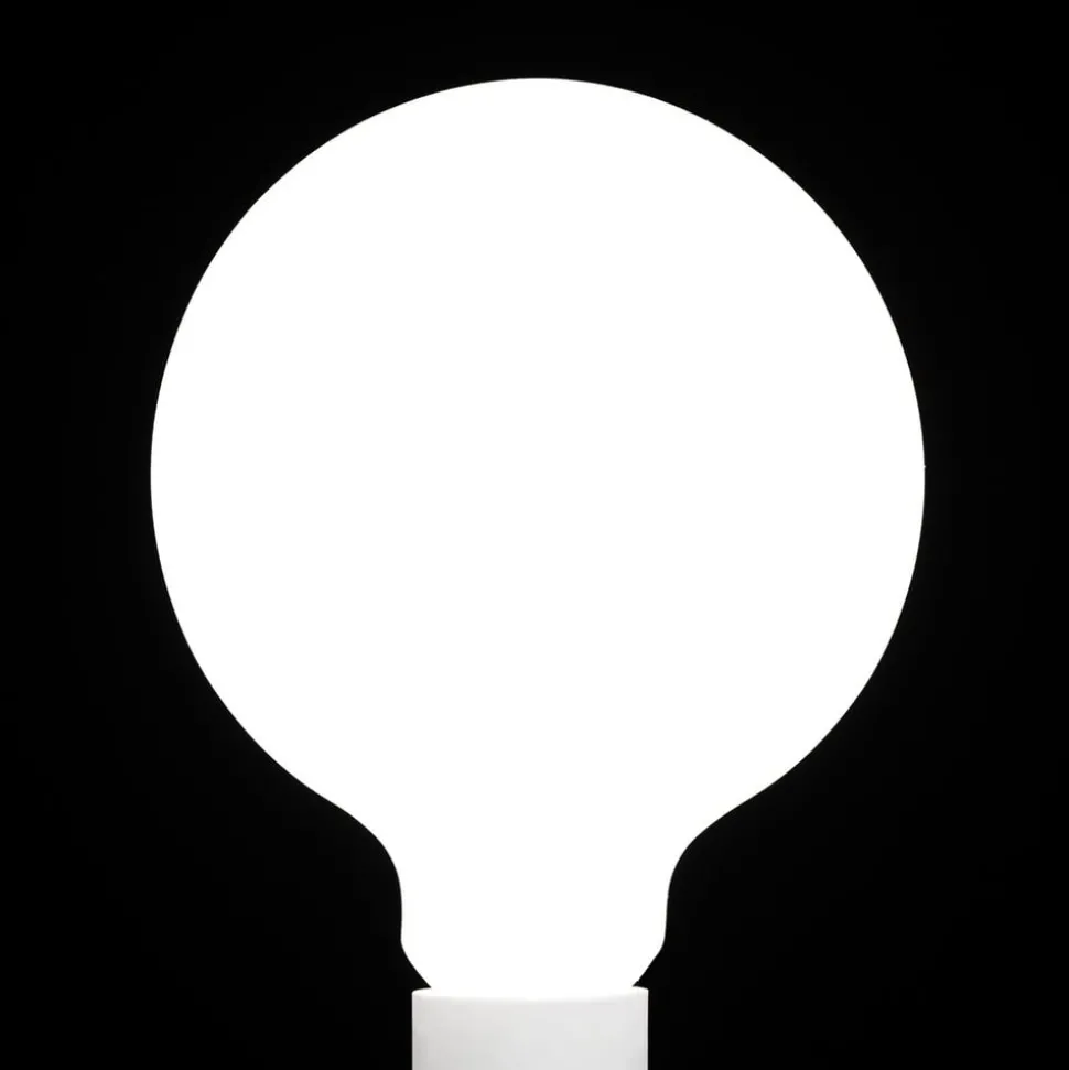 LED-globepære E27 9W G125 2.700 K opal, kan dæmpes