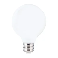 LED-globepære E27 6 W G80 opal, kan dæmpes