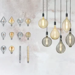 LED-globepære E27 6W 2.700K rav