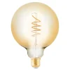 LED-globepære E27 4W ravfarvet Ø 12,5 cm