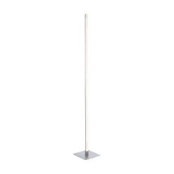 LED-gulvlampe Bella, lige, firkantet base, stål