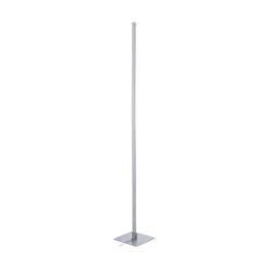 LED-gulvlampe Bella, lige, firkantet base, stål