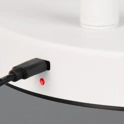 LED-gulvlampe Blake, hvid mat, metal, dæmpbar