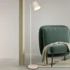 LED-gulvlampe Blake, sand, metal, dæmpbar