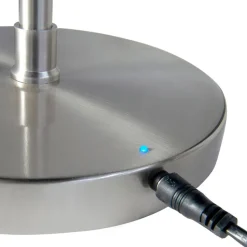 LED-gulvlampe Comfort, nikkel, 135 cm metal CCT dæmper