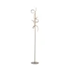LED-gulvlampe Curls, messing, metal, 156 cm høj, dæmpbar