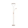 LED-gulvlampe Davos, sandfarvet, højde 180 cm, 2 lyskilder, CCT