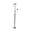 LED-gulvlampe Davos, sandgrå, højde 180 cm, 2 lyskilder, CCT