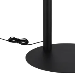 LED-gulvlampe Della, højde 190 cm, sort/mørkegrå, 3 lyskilder.